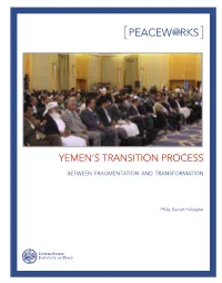 Yemen's Transition Process