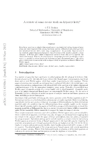 A Review of Some Recent Work on Hypercyclicity∗