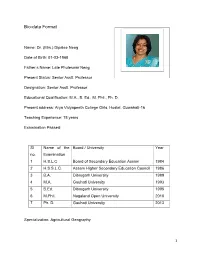 Bio-Data Format