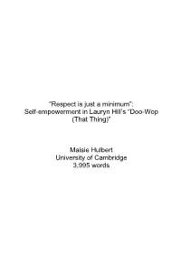 Doo-Wop (That Thing)”