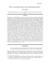 Marx, Accounting and the Labour Theory of Value