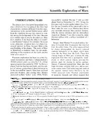 Scientific Exploration of Mars