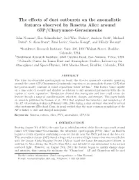 The Effects of Dust Outbursts on the Anomalistic Features Observed By