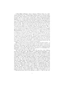 A New Kind of Science; Stephen Wolfram, Wolfram Media, Inc., 2002