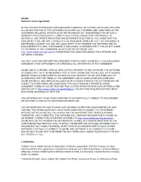 ADOBE Software License Agreement NOTICE to USER: PLEASE READ