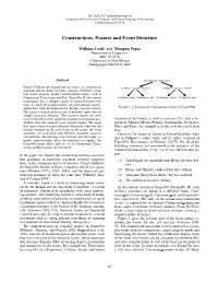 Constructions, Frames and Event Structure
