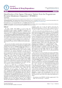 Distinct from the Progesterone Receptor