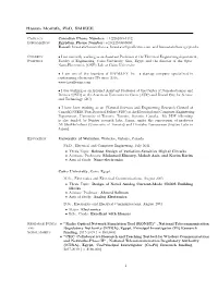 Dr. Hassan Mostafa CV