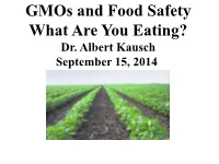 Genetically Modified Organism Issues in Biotechnology: the Way We Work with Life Dr