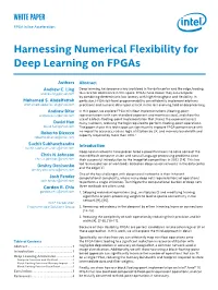 Harnessing Numerical Flexibility for Deep Learning on Fpgas.Pdf