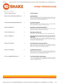 Sydney Program Guide