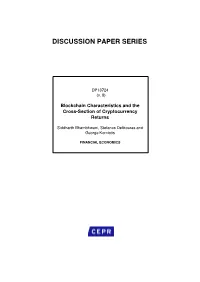 Blockchain Characteristics and the Cross-Section of Cryptocurrency Returns