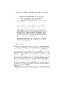 Effective S-Adic Symbolic Dynamical Systems