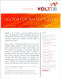 Voltdb for Ibm Softlayer