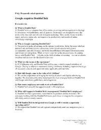 FAQ: Frequently Asked Questions