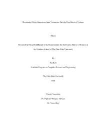 Hexahedral Mesh Generation from Volumetric Data by Dual Interval Volume
