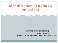 Identification of Ratio in Precedent