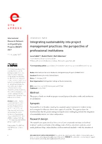Integrating Sustainability Into Project Management Practices