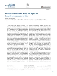 Intellectual Development During the Digital Era El Desarrollo Intelectual Durante La Era Digital