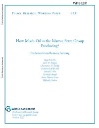 Studies of Conﬂict Project (ESOC) and the Development Research Group of the World Bank