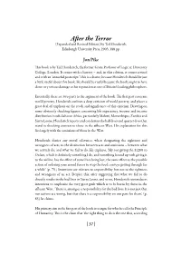 After the Terror (Expanded and Revised Edition) by Ted Honderich, Edinburgh University Press, 2003, 188 Pp