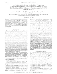 Rcp)2V and Mono- and Dichlorides of Ring-Alkylated Vanadocenes (Rcp)2Vcl and (Rcp)2Vcl2