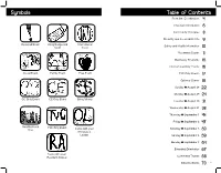 Symbols Table of Contents from the Coordinators 4