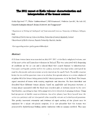 The 2011 Unrest at Katla Volcano: Characterization and Interpretation of the Tremor Sources