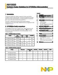 Hardware Design Guidelines for LPC55(S)Xx Microcontrollers Rev