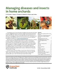 Managing Diseases and Insects in Home Orchards J