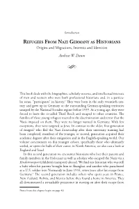 Origins and Migrations, Interests and Identities Andreas W. Daum