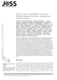 The Pencil Code, a Modular MPI Code for Partial Differential Equations And