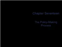 The Policy-Making Process Setting the Agenda
