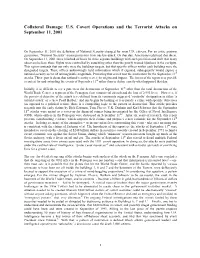 Collateral Damage: U.S. Covert Operations and the Terrorist Attacks on September 11, 2001