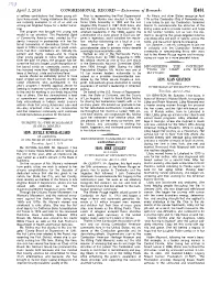 CONGRESSIONAL RECORD— Extensions of Remarks E481 HON