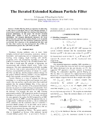 The Iterated Extended Kalman Particle Filter