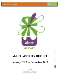 Alert Activity Report