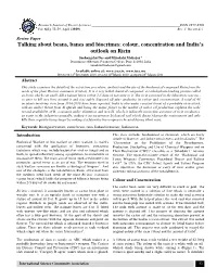 Colour, Concentration and in Outlook on Ricin R, Concentratio