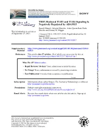 Negatively Regulated by ADAM15 TRIF-Mediated TLR3 and TLR4