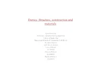 Domes: Structure, Construction and Materials