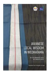 Javanese Local Wisdom in Wedhatama