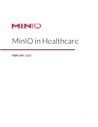 Minio in Healthcare