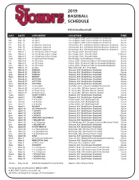 2019 Sched.Indd