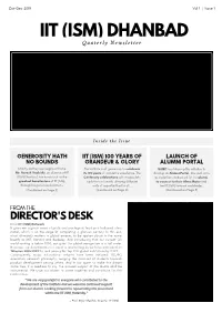 398 . Newsletter of IIT (ISM) Dhanbad