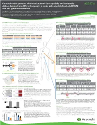 Comprehensive Genomic Characterization of Three Spatially