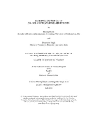 Leverage and Pricing of U.S