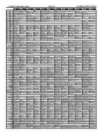 Sunday Morning Grid 10/27/19 Latimes.Com/Tv Times