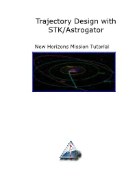Trajectory Design with STK/Astrogator