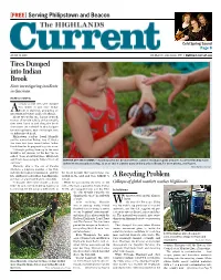 A Recycling Problem Tires Dumped Into Indian Brook