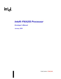 Intel® PXA255 Processor